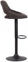 Barhocker Milet Stoff schwarz dunkelgrau 
