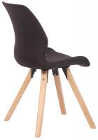 4er Set Stuhl Luna Stoff schwarz 