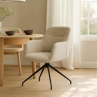 Esszimmerstuhl Merlinda Stoff Teddy taupe Esszimmerstuhl Merlinda Stoff Teddy taupe