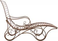 Gartenliege Amiens antik braun 