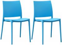 2er Set Stuhl Meton blau 