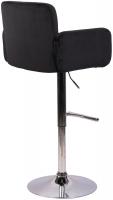Barhocker Los Angeles Samt chrom schwarz 