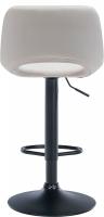 2er Set Barhocker Camden Samt schwarz creme 