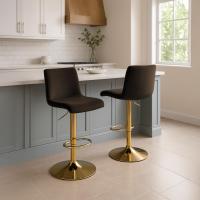 Barhocker Hover Samt G braun 