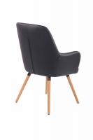 Lounger Aarhus Kunstleder natura schwarz 