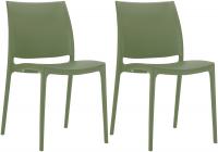 2er Set Stühle Maya oliv 