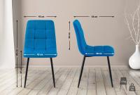 2er Set Esszimmerstuhl Tilde Stoff hellblau 2er Set Esszimmerstuhl Tilde Stoff hellblau