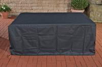 Abdeckhaube 222x165x65, Eck Lounge-Set Molde schwarz 