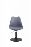 4er Set Esszimmerstühle Maverick B Kunststoff grau 