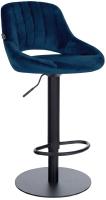 Barhocker HD Milet B Samt blau