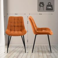 Esszimmerstuhl Sardna Cord orange 