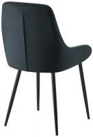 Esszimmerstuhl Elmira Samt schwarz schwarz 