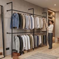 Wandgarderobe Arundel 295,5x35x220 cm schwarz 