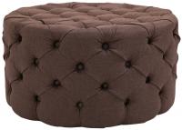 Sitzhocker Drancy Stoff XL braun Sitzhocker Drancy Stoff XL braun