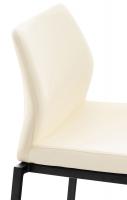 Barhocker Matola Kunstleder schwarz creme 