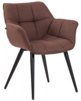 Esszimmerstuhl Roseville Stoff braun