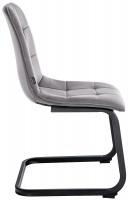 Esszimmerstuhl Vermont Samt dunkelgrau 