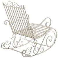 2er Set Schaukelstühle Smilla antik weiß 