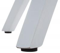 Stuhl Pegleg Stoff Square weiß blau Stuhl Pegleg Stoff Square weiß blau