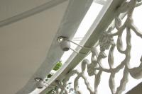 Dach für Luxus Pavillon Romantik 350 cm weiß 