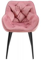 Stuhl Tanna Samt rosa 