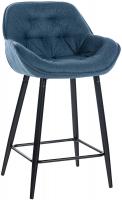 Barhocker Gibson Stoff blau 