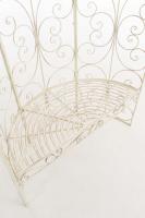 Halbpavillon Rosie mit Sitzbank antik-creme 