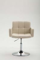 Lounger Los Angeles Kunstleder creme 