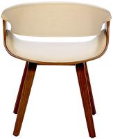 Esszimmerstuhl Foley Stoff walnuss/creme 
