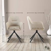 Stuhl Tipton Stoff taupe 