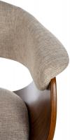 2er Set Barhocker Vestal Stoff walnuss/creme 