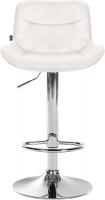 2er Set Barhocker Vonore Samt chrom creme 