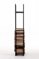 Kaminholzständer Keri V3 25x40x150 schwarz 