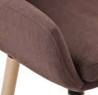 2er Set Barhocker Grant Stoff coffee 