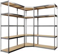 3er Regalsystem silber