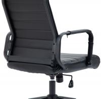 Bürostuhl Kolumbus Echtleder schwarz/schwarz 