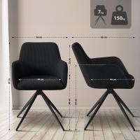 Esszimmerstuhl Olema Cord schwarz Esszimmerstuhl Olema Cord schwarz