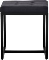 Sitzhocker Barci B Stoff schwarz 
