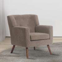 Sessel Kioni Cord dunkelbraun