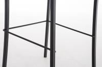 Barhocker Avola Leder Flach B78 grau 