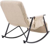 Schaukelstuhl Elara Stoff creme 