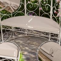 Sitzkissen Halbpavillon Rosie creme 