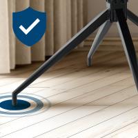 2er Set Esszimmerstuhl Pickett Stoff grün 