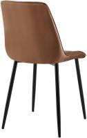 Esszimmerstuhl Gifford Samt braun 