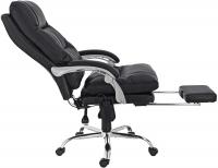 Bürostuhl Sirba mit Massagefunktion Kunstleder schwarz 