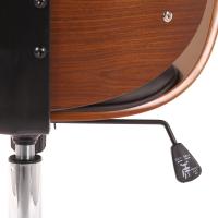 Bürostuhl Kemberg Kunstleder walnuss/braun 