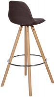 Barhocker Corbin Stoff Rund natura braun 