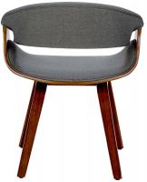 Esszimmerstuhl Foley Stoff walnuss/grau 