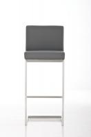 2er Set Barhocker Paros Kunstleder grau 