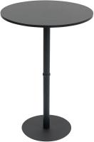 Stehtisch Hereford rund 75 cm schwarz/schwarz